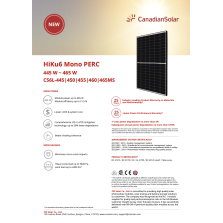 Panel 455w Canadian Solar Monocristalino - Pallet 35 Uds.